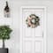 24" Pink Spring Camellia, Baby's Breath & Rose Wreath